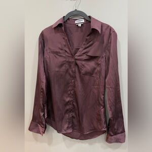 Express Portofino Shirt Womens Size XXS Button Front Long Roll Tab …